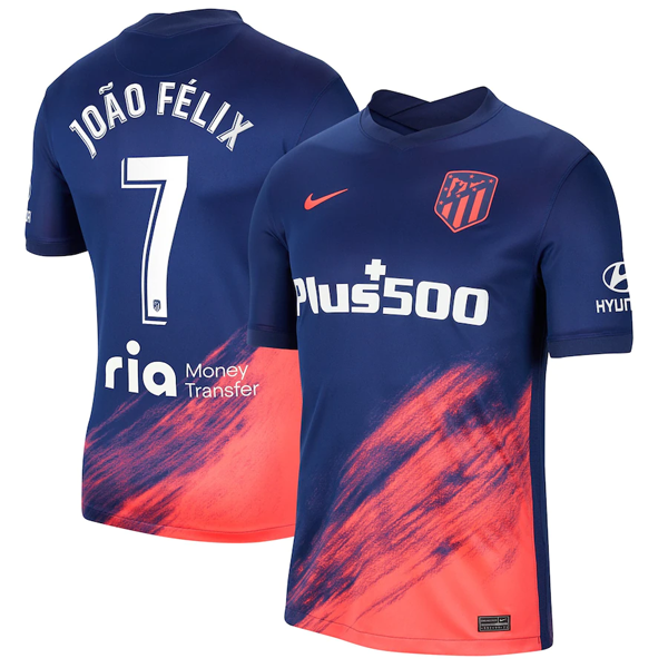 Camiseta Atlético de Madrid João Félix 7 Replica Segunda Ropa 2021/22